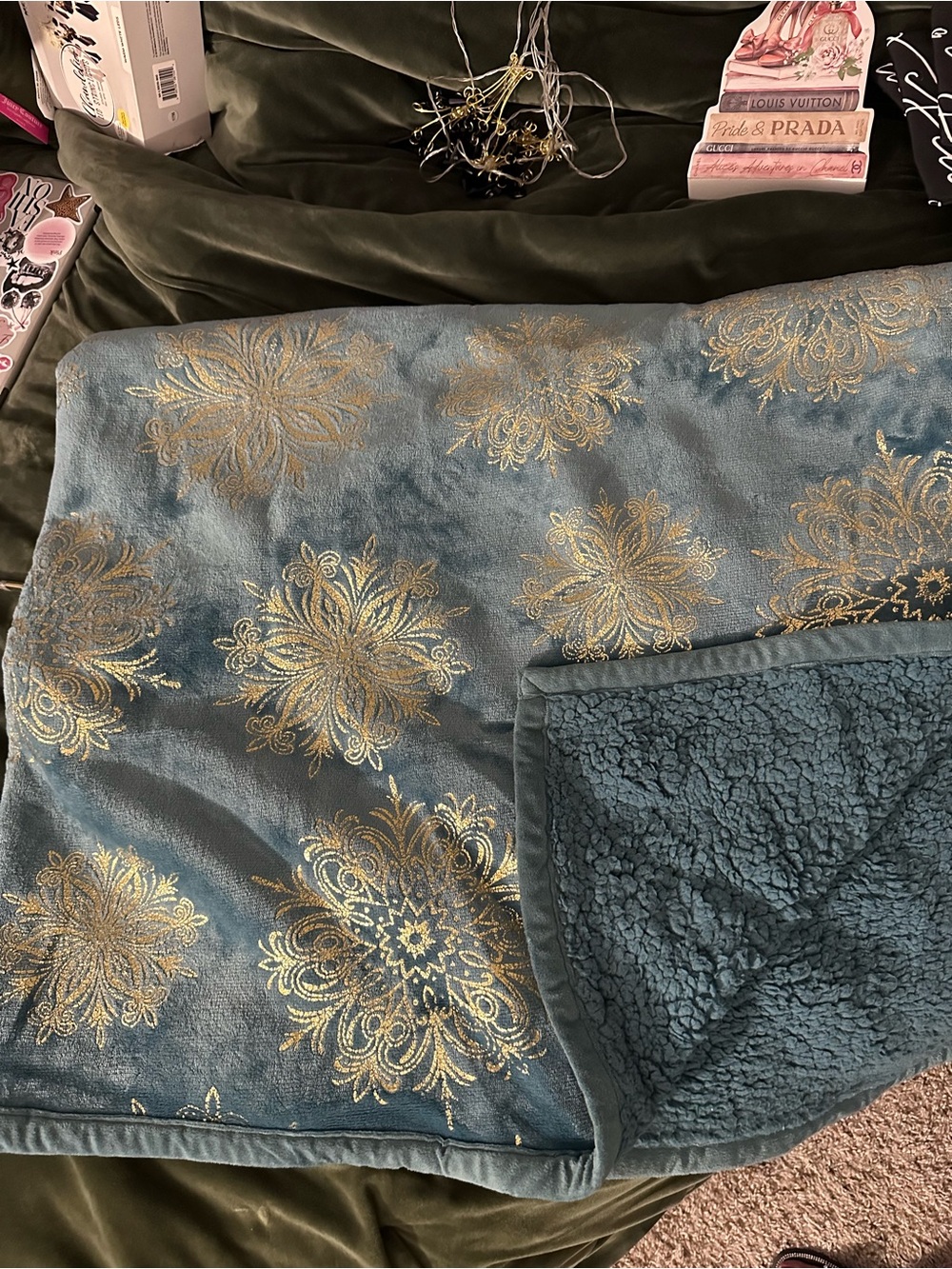 Better Homes & Garden Blue Fleece Throw